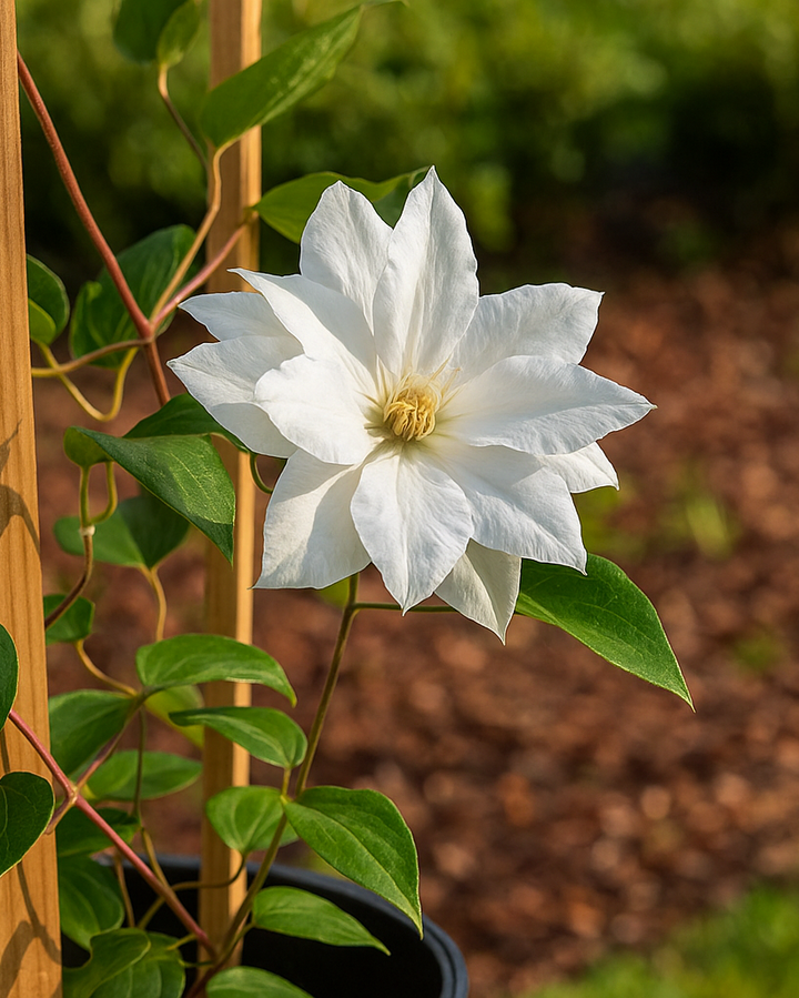 Clematis 'Duchess of Edinburgh' (Hybrid Clematis)