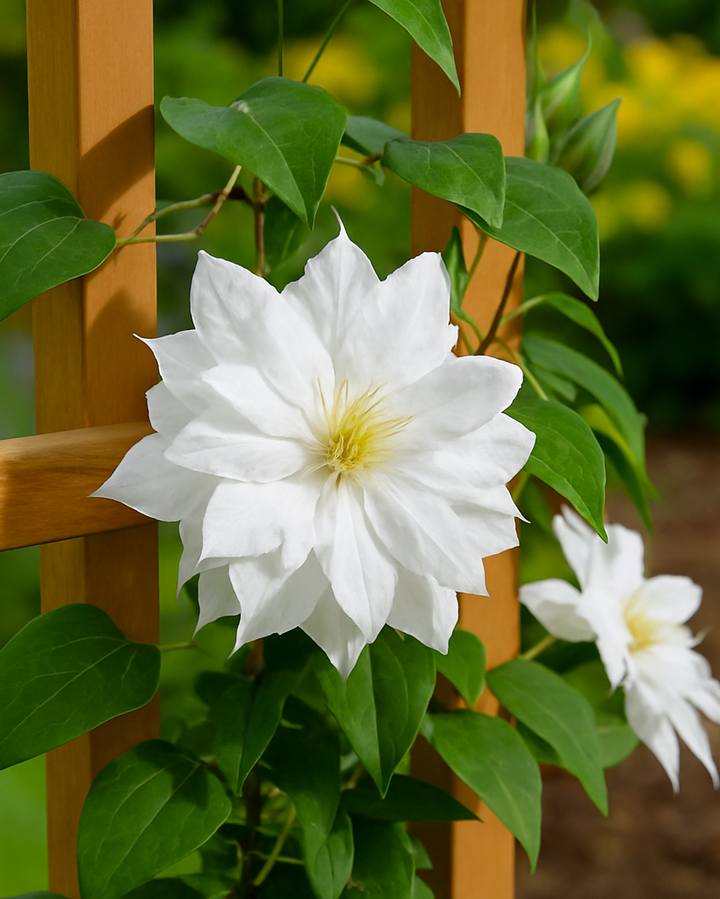 Clematis 'Duchess of Edinburgh' (Hybrid Clematis)