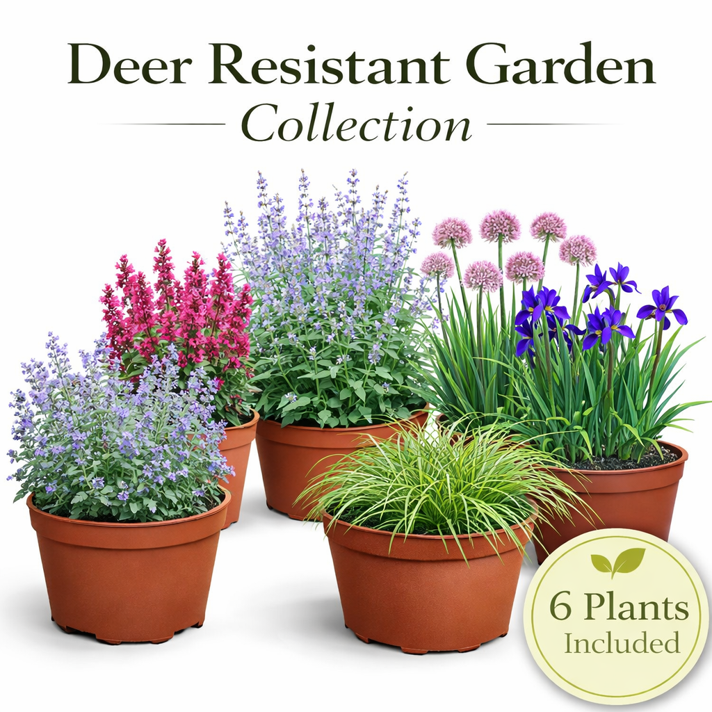 Deer Resistant Garden Collection – 6 Perennials for Low-Maintenance Landscapes