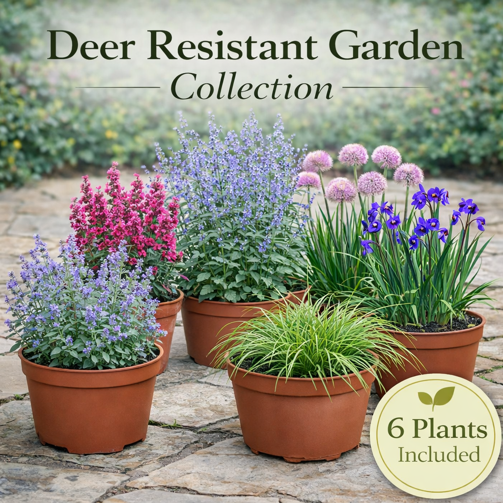 Deer Resistant Garden Collection – 6 Perennials for Low-Maintenance Landscapes