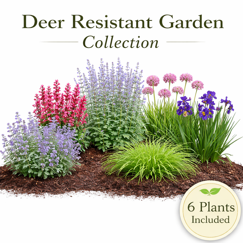 Deer Resistant Garden Collection – 6 Perennials for Low-Maintenance Landscapes