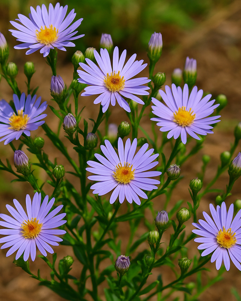 Aster laevis 'Bluebird' (Smooth Aster)
