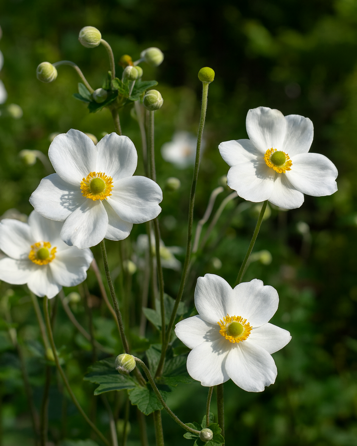 Anemone x hybrida 'Honorine Jobert' (Windflower)