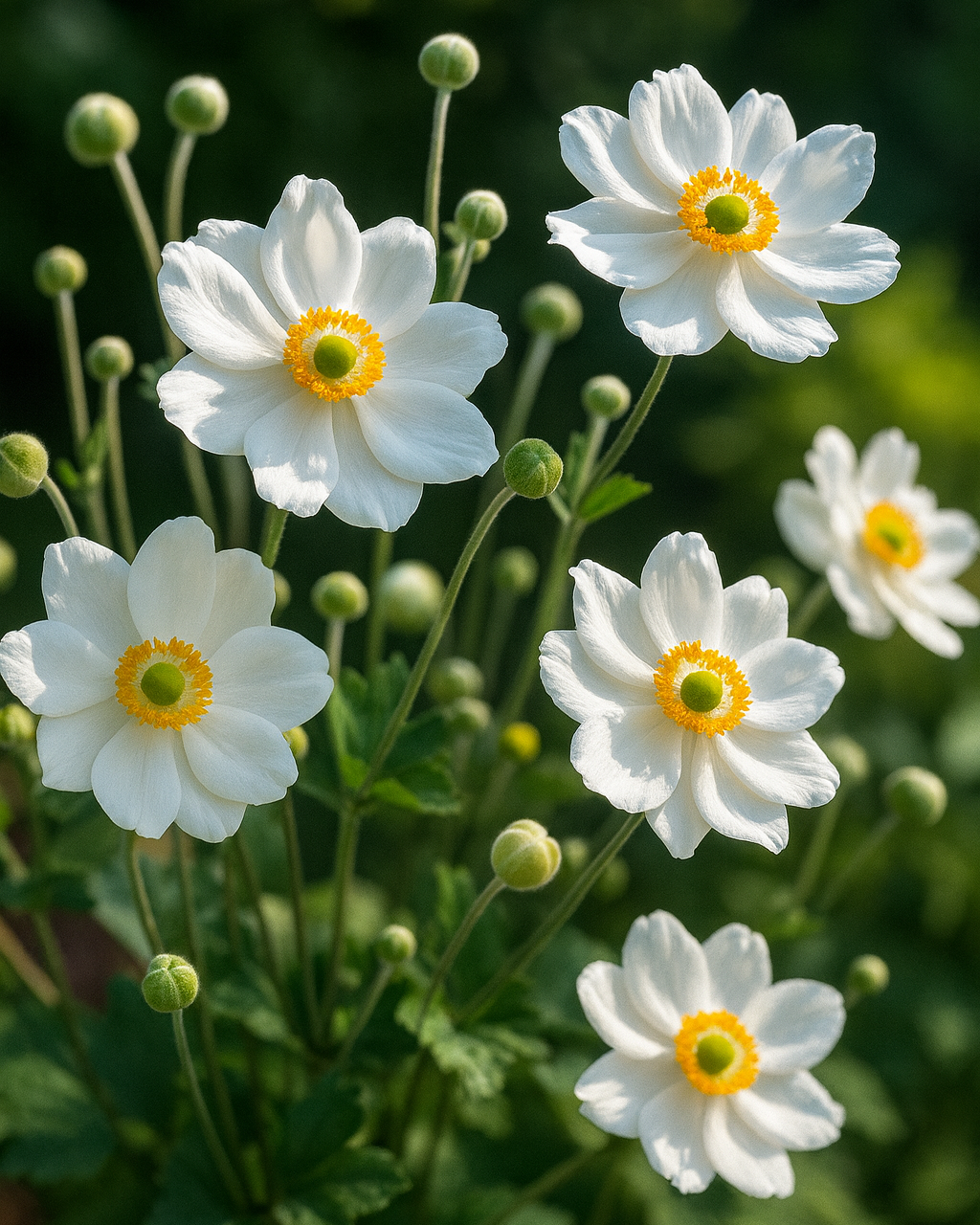 Anemone x hybrida 'Whirlwind' (Windflower)