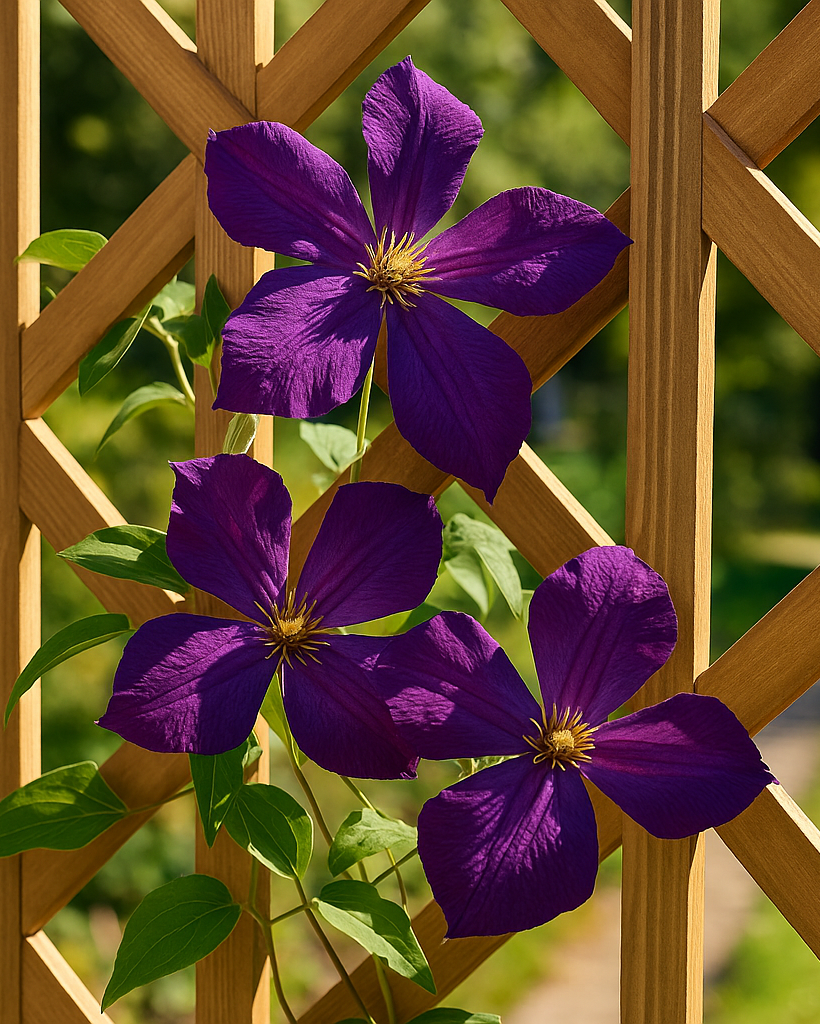 Clematis 'Polish Spirit' (Hybrid Clematis)