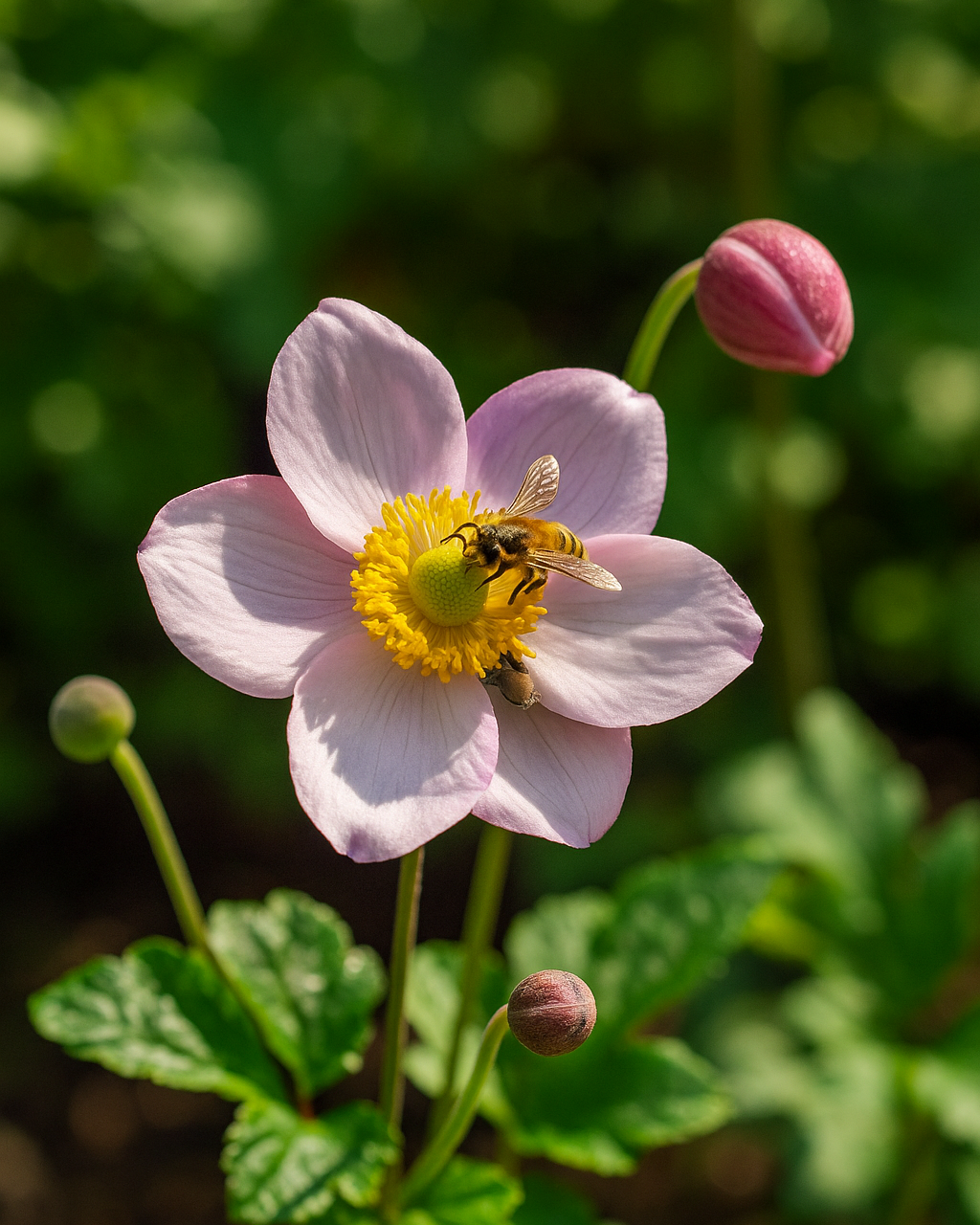 Anemone x hybrida 'September Charm' (Windflower)