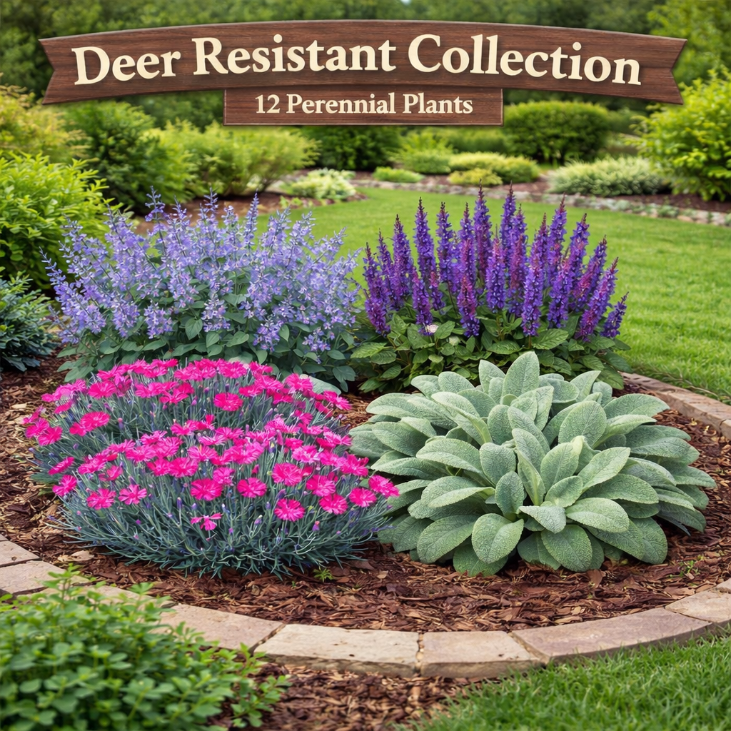 Deer Resistant Collection – 12 Perennial Plants