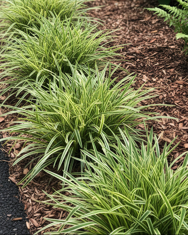 Liriope muscari 'Variegata' (Variegated Lilyturf)