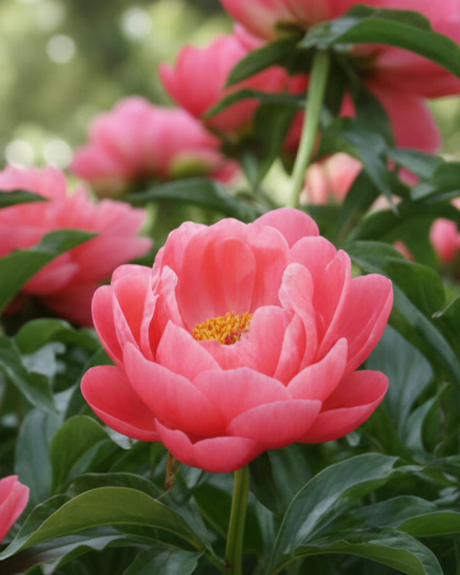 Paeonia l. 'Coral Charm' (Garden Peony)